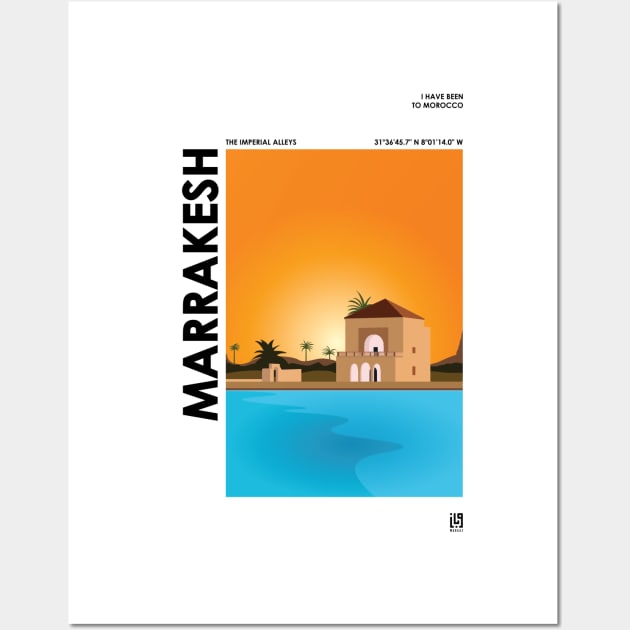 I HAVE BEEN TO MOROCCO - MARRAKESH Wall Art by wabaaz